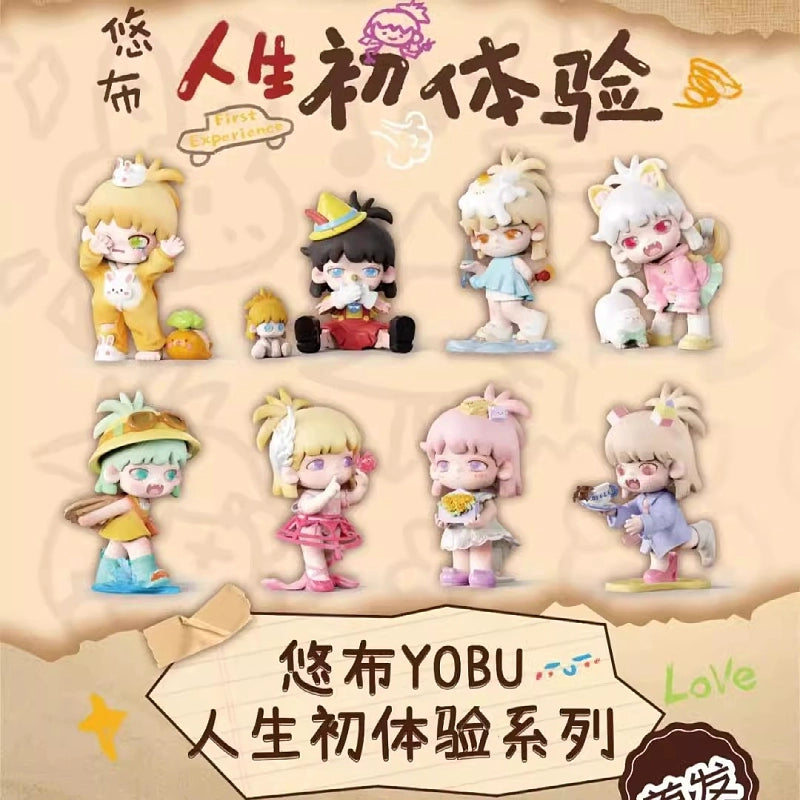 正版yobu悠布二代人生初体验盲盒手办2可爱公仔桌面摆件礼物周边