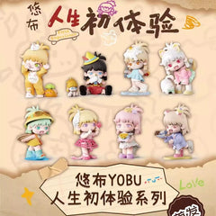 正版yobu悠布二代人生初体验盲盒手办2可爱公仔桌面摆件礼物周边