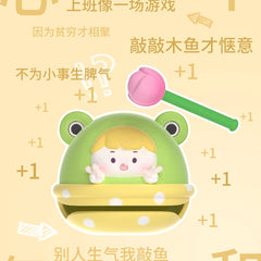 正版授权产品淘气包敲敲乐盲盒木鱼解压玩具潮玩新款手办可爱礼物